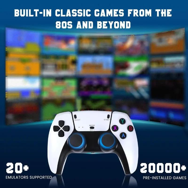 2025 New Upgraded Retrogame Console,20000+Games,Hdml Output, 2 Wireless Controller, 23+ Game Emulator, Arcade Communication Stick, Halloween Gifts,Christmas Gifts