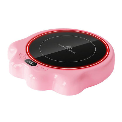 GAIATOP Coffee Mug Warmer 50W Fast-Heating Plate with Digital Display 3 Temperature Settings 2-10H Auto Shut-Off Warm Strip Indicator Lights for Tea Milk Cocoa Wood Heaters Kitchen Appliances Home Tableware Home Tableware Wooden