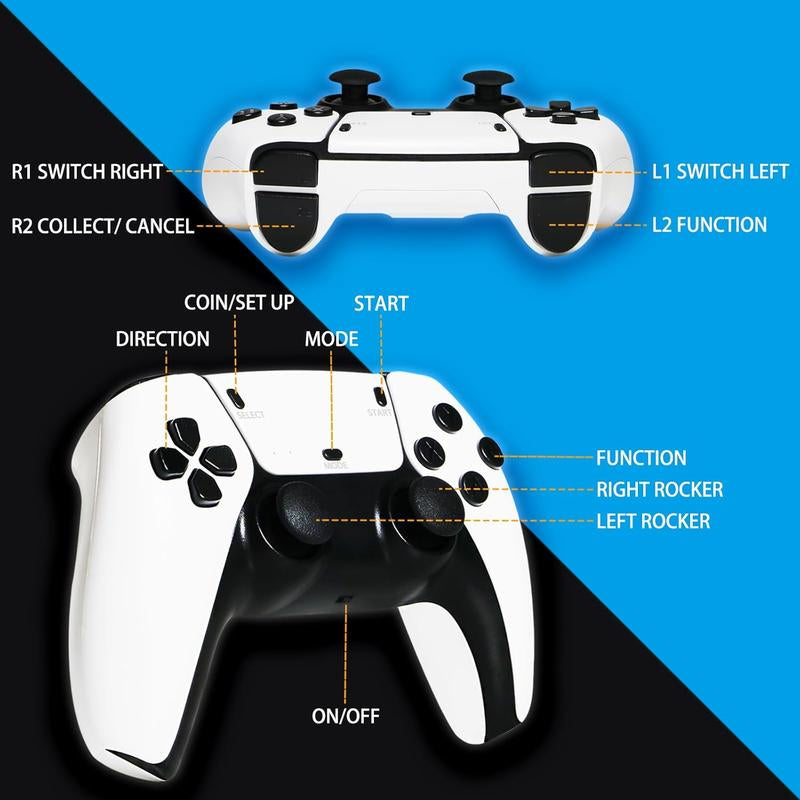 2025 New Upgraded Retrogame Console,20000+Games,Hdml Output, 2 Wireless Controller, 23+ Game Emulator, Arcade Communication Stick, Halloween Gifts,Christmas Gifts