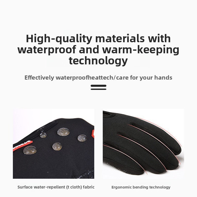 Outdoor Winter Gloves, Touchscreen andWindproof Full-Finger Gloves for Sports, Travel,and Daily Activities